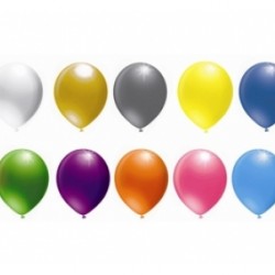 100lü 12 İnç Metalik Renk Latex Balon