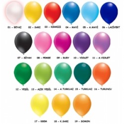 100lü 6 inç Pastel Renk Dekorasyon Balon