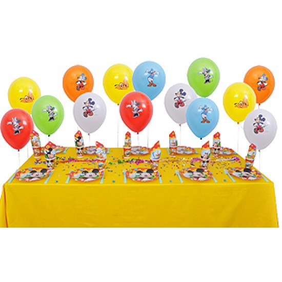 10 Kişilik Mickey Club House Ekonomik Set