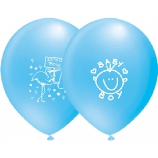 12 İnç It's A Boy Çift Yüz Baskılı Balon