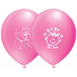 12 İnç It's A Girl Çift Yüz Baskılı Balon