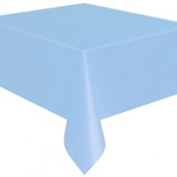 135x275 Cm Açık Mavi Pastel Masa Örtüsü