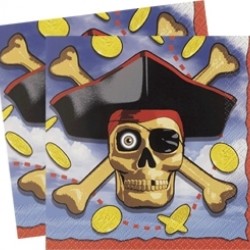 16 Adet 33x33 Cm Pirate Bounty Peçete