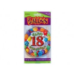 18 inç 18 Yaş Birthday Folyo Balon