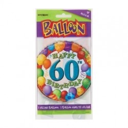 18 inç 60 Yaş Birthday Folyo Balon
