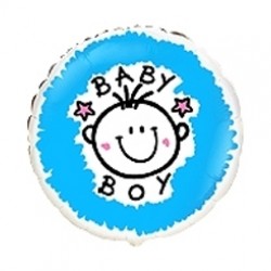 18 inç Baby Boy Folyo Balon