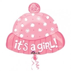 18 inç Shape Its a Girl Hat Paketli Folyo Balon