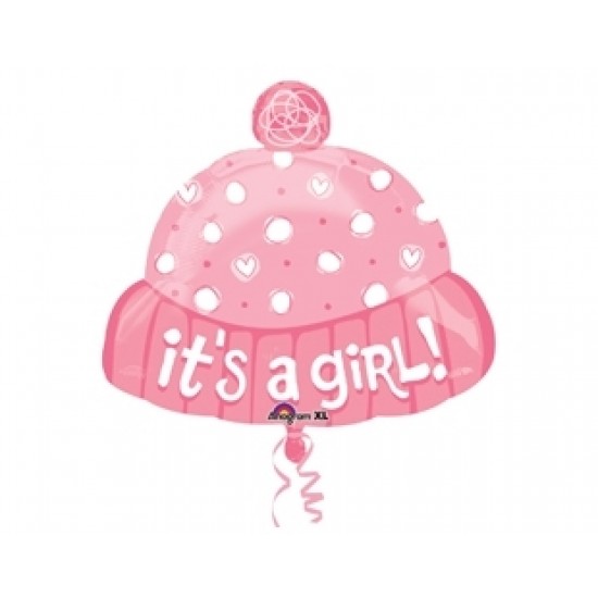 18 inç Shape Its a Girl Hat Paketli Folyo Balon