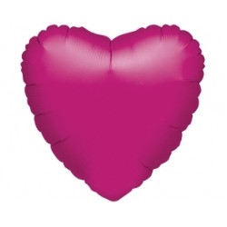 19 inç Violet Renk Düz Kalp Folyo Balon
