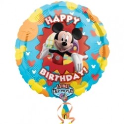 28 inç Mickey Club House Birthday Müzikli Folyo Balon