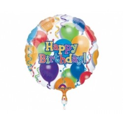 32 inç Ağırlıklı Birthday Balloons N Stars Folyo Balon