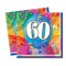 33x33 Cm 60 Yaş Brilliant Birthday 16 Adet Peçete