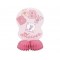 4 Adet Baby Pink Stitching Mini Orta Süs