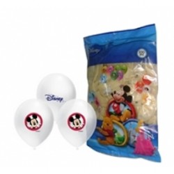 4+1 Mickey Baskılı Şeffaf Renk Balon