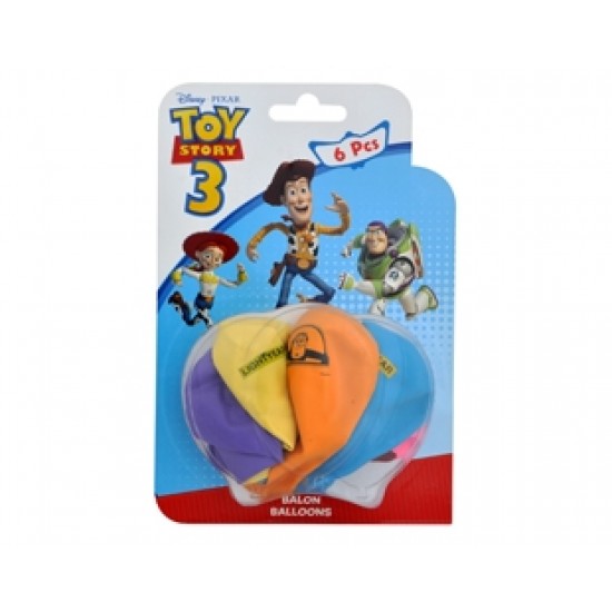 6 Adet Toy Story 3 Blister Balon