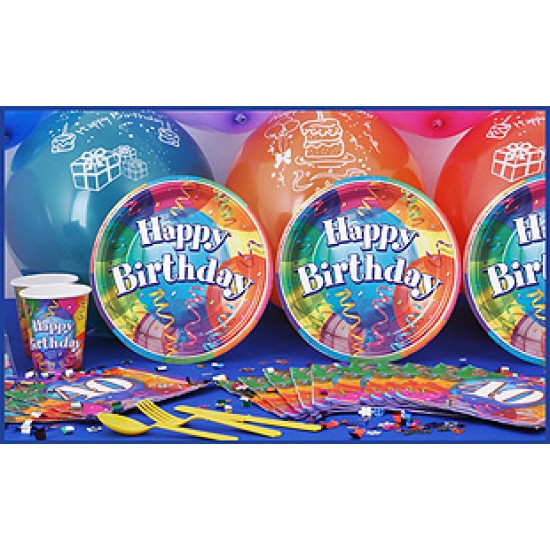 8 Kişilik 40 Yaş Brilliant Birthday Ekonomik Set