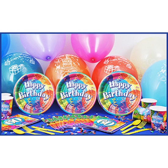 8 Kişilik 60 Yaş Brilliant Birthday Mini Set