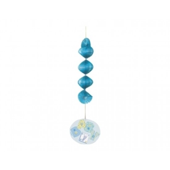 Baby Blue Stitching Asma Süs
