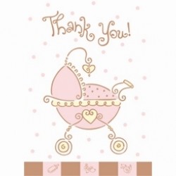 Baby Pink Joy Teşekkür Notu