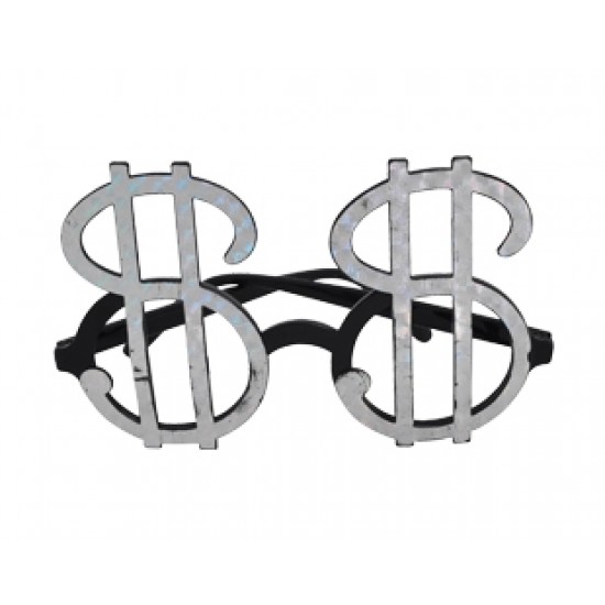 Dolar İşaretli Gri Renk Parti Gözlük 15