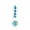 First Birthday Balloons Blue Asmalı İp Süs