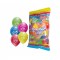 Pastel Karışık Renk 12 inç Çepeçevre Baskılı Happy New Year Balon