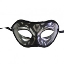Siyah Silver Karışık Maske 