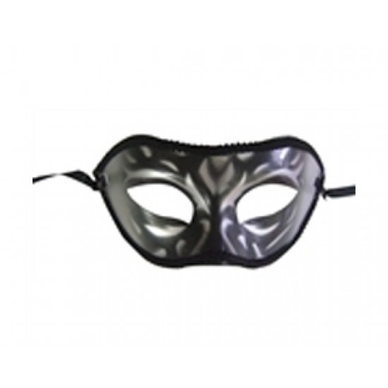 Siyah Silver Karışık Maske 