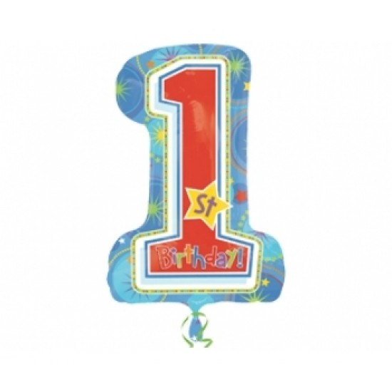 SuperShape One Derful Birthday Boy Folyo Balon