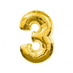 Supershape Gold 3 Numara Paketli Folyo Balon