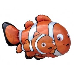 Supershape Palyaço Balık Folyo Balon