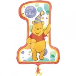 Winnie the Pooh 1 Yaş Supershape Folyo Balon